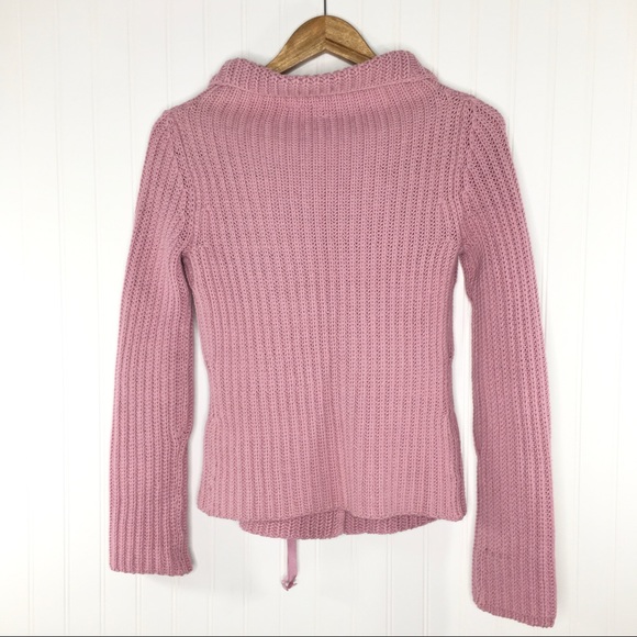 Moth Anthropologie Side Tie Ribbon Sweater Size S - Picture 3 of 5